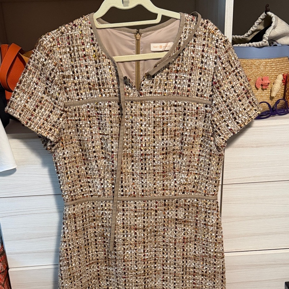 Tory Burch Multicolor Tweed Dress